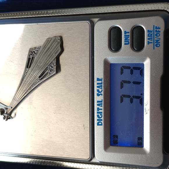 Sterling Silver Art Deco Vintage Style Long Dangle Earrings - Picture 8 of 14